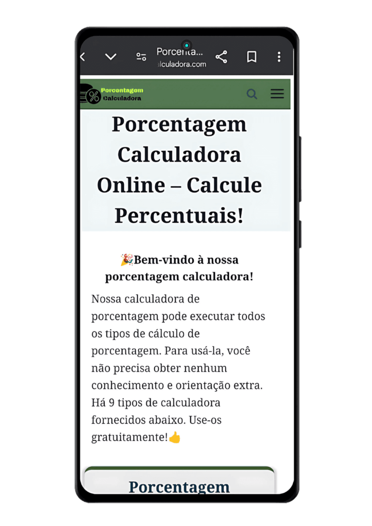 Porcentagem Calculadora