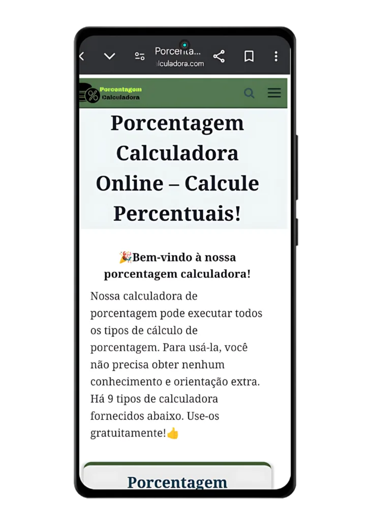 Porcentagem Calculadora